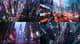 Skyline Pulse Towering Metropolis - Immersive Digital Urban Environment Art for Creators and Designers 3