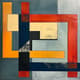 Hard Edge Intersecting Rectangles - Bold Abstract Art for Modern Creative Spaces and Visual Projects 6