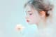 Minimalist Portrait of a Young Girl - Ethereal Studio Portrait Art for Creative and Commercial Use 6