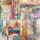 Fabric Swatch Abstract Mixed Media - Contemporary Collage Art for Creative Spaces and Modern Decor 5