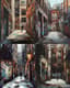 Moody Urban Alleyway - Atmospheric Urban Landscape Art for Contemporary Creative Projects 4
