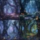 Elderlight Woods Arcane Arboretum Concept - Mystical Environment Concept Art for Fantasy Creators and Game Designers 5