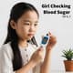 Girl Checking Blood Sugar - Cinematic Educational Medical Stock Video for Health Awareness and Instructional Use 4