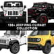 138 Jeep PNG Clipart Collection - Vibrant Travel & Transportation Vector Clipart for Designers and Creators 4