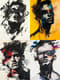 Monochromatic Abstract Male Portrait - Contemporary Minimalist Portrait Art for Modern Spaces and Creative Projects 3
