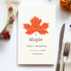 Maple Simple Thanksgiving Dinner Invitation - Elegant Harvest-Themed Invitation for Seasonal Gatherings and Festive Celebrations 1