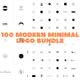 100 Modern Minimal Logo Bundle - Sleek Branding Templates for Creative Professionals and Agencies 3