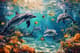 Dolphin Ballet - Aquatic Grace - Immersive Digital Underwater Environment Art for Creative Studios and Visual Storytelling 6