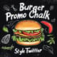 Burger Promo Chalk Style Twitter X - Creative Social Media Templates for Engaging Twitter Ads and Posts 5