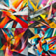 Kinetic Abstract Sharp Angular Forms - Dynamic Kinetic Abstraction Art for Contemporary Creative Spaces 4