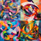 Lyrical Abstract - Ribbon-Like Dynamic Forms - Expressive Abstract Art for Contemporary Spaces and Creative Projects 3