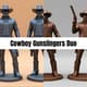 Cowboy Gunslingers Duo - Detailed 3D Printing Models for Western-Themed Creations and Hobbyist Designers 5