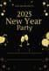 Black And Gold Elegant New Year Party Virtual Invitation - Premium Festive Design for Virtual Celebrations and Event Hosts 1