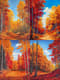 Autumn Scene Painting - Serene Landscape Art for Timeless Wall Decor and Creative Spaces 1
