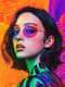 Bold Pop Art Portrait of a Young Woman - Contemporary Vibrant Portrait Art for Modern Creative Projects 6