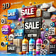 3D Product Sale Stories Template - Cinematic Video Promo Kit for Engaging Brand Campaigns 1