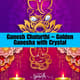 Ganesh Chaturthi - Golden Ganesha with Crystal - Elegant Festive Clipart for Celebrations and Cultural Events 3