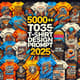 5000++ T Shirt Design Prompt 2025 - Creative AI Art & Graphic Prompts for Trendsetting Designers and Marketers 3