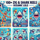 100+ Zig & Shark Reels - Oceanic LOLs - Vibrant Entertainment Video Clips for Social Media Creators and Fun-loving Audiences 1