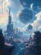 Futuristic City on Another Planet - Immersive Sci-Fi Digital Artwork for Creators & Visionaries 6