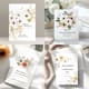 White Modern Floral Celebrating of Life Invitation - Elegant Funeral Invitation for Compassionate Memorials and Thoughtful Tributes 1