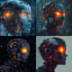 Futuristic Cyborg Pixel Portrait - Creative Pixel Art Portraits for Digital Artists and Game Designers 5