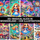 20+ Magical Alice in Wonderland CDR Illustration - Whimsical Cartoon Art for Creative Fun and Storytelling Projects 3