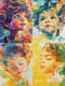 Bright Cheerful Abstract Child Portrait - Vibrant Contemporary Abstract Portrait Art for Creative Spaces and Personal Expression 4