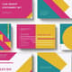 Colorful Bright Stationery Set - Vibrant Business Card Templates for Professional Branding and Office Use 3
