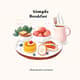 Simple Breakfast Illustrative Invitation - Charming Food-Themed Greeting for Casual Events and Personal Celebrations 4
