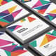 Colorful Triangles Stationery - Vibrant Branding Business Card Pack for Professionals and Agencies 4