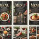 Premium PSD Restaurant Menu Templates - Social Media Design Set for Engaging Multi-Platform Ads and Brand Growth 4