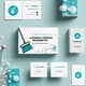 Cleaning Company Branding Set - Business Card & Stationery Template - Modern Commercial Design for Professional Cleaners and Office Branding 1