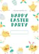 Illustrative Happy Easter Party Invitation - Charming Springtime Invite for Festive Gatherings and Family Celebrations 6