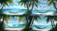 Tropical Paradise View - Vibrant Tropical Landscape Art for Inspiring Creative Projects 3