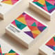 Colorful Triangles Stationery - Vibrant Branding Business Card Pack for Professionals and Agencies 5