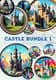 10 Castle Charm Sticker Pack - Whimsical Vinyl-Style Home & Castle Stickers for Creative Projects 1