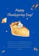 Cake Minimalist Happy Thanksgiving Card - Elegant Seasonal Greeting for Thoughtful Celebrations and Personal Connections 5