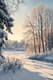 Winter Scene Painting - Serene Landscape Artwork for Calm Spaces and Seasonal Decor 6