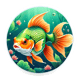 Ocean Treasures Fish Set - Vibrant Animal Stickers for Creative Projects and Personal Expression 3