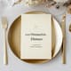 Gold Minimalist Family Dinner Party Invitation - Elegant Food-Themed Invitation for Warm Gatherings and Special Occasions 5