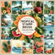 Tropical Stamp Brush Collection - Vibrant Digital Brushes for Lush, Tropical-Inspired Artwork and Design Projects 1