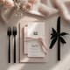 Soft Vows Pink & Black Wedding Itinerary - Elegant Wedding Planner for Seamless Event Coordination and Timely Celebrations 1
