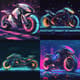 Futuristic Motorcycle Pixel Art - Retro-Inspired Pixel Art Vehicles for Game Developers and Digital Artists 4