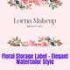 Floral Storage Label - Elegant Watercolor Style - Premium Packaging Label Template for Commercial & Creative Branding 1