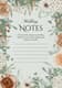Green Boho Wedding Notes Pad - Stylish Office Template for Wedding Planning and Event Coordination 1