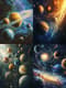 Solar System Wall Art - LuxeWall Creations Space-Inspired Decorative Prints for Modern Interiors 3