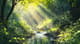 Vibrant Summer Forest - Lush Landscape Art for Serene, Refreshing Visuals and Creative Projects 6