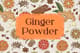 Ginger Powder Kitchen Label Orange Pattern - Stylish Food & Drink Packaging Templates for Commercial Use 3