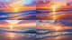 Calm Sunset Seascape - Serene Landscape Art for Tranquil Spaces and Creative Decor 1